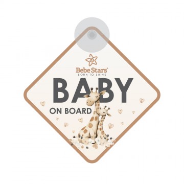  Bebe Stars Baby on Board με βεντούζα 80-175